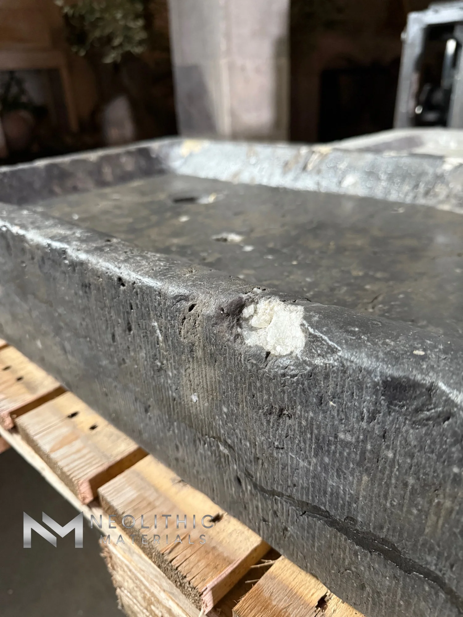 Antique Belgian Bluestone Sink - Image 5